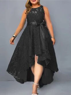 Women‘s Plus Size Curve Party Dress Solid Color Crew Neck Sleeveless Spring Fall Elegant Formal Midi Dress Party Evening Party Dress 8 Women‘s Plus Size Curve Party Dress Solid Color Crew Neck Sleeveless Spring Fall Elegant Formal Midi Dress Party Evening Party Dress -HAYz Clothing Shop wlqaum1670834819306