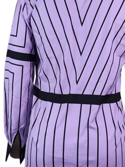 Women's Shirt Dress Casual Dress Shift Dress Maxi Long Dress Outdoor Daily Vacation Polyester Fashion Basic Shirt Collar Button Split Long Sleeve Summer Spring Fall 2023 Regular Fit White Purple -HAYz Clothing Shop wlrpbs1689238709675
