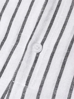 Women's Shirt Dress Casual Dress Cotton Linen Dress Midi Dress Linen / Cotton Blend Modern Casual Outdoor Daily Vacation Shirt Collar Button Print Long Sleeve Summer Spring Fall 2023 Loose Fit Black -HAYz Clothing Shop wmtrdo1690882252518