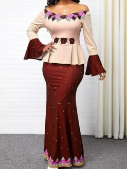 Women‘s Plus Size Curve Work Dress Polka Dot Off Shoulder Print Long Sleeve Fall Spring Work Elegant Midi Dress Going Out Work Dress 9 Women‘s Plus Size Curve Work Dress Polka Dot Off Shoulder Print Long Sleeve Fall Spring Work Elegant Midi Dress Going Out Work Dress -HAYz Clothing Shop wnaobb1661753575538