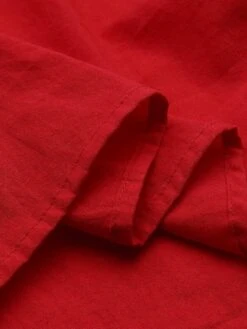 Women's Casual Dress Cotton Linen Dress Swing Dress Maxi Long Dress Cotton Blend Basic Casual Outdoor Daily Holiday Crew Neck Ruched Pocket Half Sleeve Summer Spring 2023 Loose Fit Black White Red -HAYz Clothing Shop wumdgc1679647892760