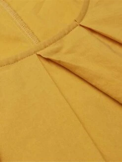 Women's Casual Dress Cotton Linen Dress Maxi Long Dress Cotton Blend Basic Classic Outdoor Daily Vacation Crew Neck Ruched Short Sleeve Summer Spring 2023 Loose Fit Black Yellow Pink Plain S M L XL -HAYz Clothing Shop xazinv1688634902546