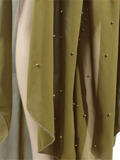 Women‘s Plus Size Curve Casual Dress Shift Dress Kaftan Dress Floral Long Dress Maxi Dress Long Sleeve Layered Hooded Elegant Outdoor Green Summer Spring One Size -HAYz Clothing Shop xggack1677653405502