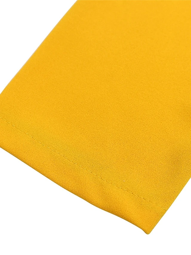 Women's Shirt Dress Casual Dress Midi Dress Outdoor Daily Date Polyester Fashion Casual Shirt Collar Lace Up Pleated 3/4 Length Sleeve Spring Fall Winter 2023 Regular Fit Yellow Red Blue Color Block 19 Women's Shirt Dress Casual Dress Midi Dress Outdoor Daily Date Polyester Fashion Casual Shirt Collar Lace Up Pleated 3/4 Length Sleeve Spring Fall Winter 2023 Regular Fit Yellow Red Blue Color Block - Image 19