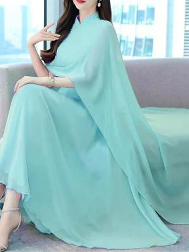 Women's Two Piece Dress Set Casual Dress Outdoor Daily Streetwear Modern Ruched Midi Dress V Neck 3/4 Length Sleeve Plain Regular Fit White Light Green Dark Pink Summer Spring S M L XL XXL 14 Women's Two Piece Dress Set Casual Dress Outdoor Daily Streetwear Modern Ruched Midi Dress V Neck 3/4 Length Sleeve Plain Regular Fit White Light Green Dark Pink Summer Spring S M L XL XXL - Image 14