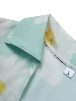 Women's Shirt Dress Casual Dress A Line Dress Midi Dress Winter Dress Daily Holiday Polyester Vacation Stylish Shirt Collar High Low Dress Print Long Sleeve Summer Spring Fall 2022 Loose Fit White -HAYz Clothing Shop xrlbcj1683610855963