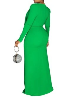 Women's Party Dress Dress Set Two Piece Dress Long Dress Maxi Dress Black White Yellow Long Sleeve Pure Color Sequins Summer Spring V Neck Party Party Winter Dress Fall Dress Slim 2023 S M L XL 2XL -HAYz Clothing Shop ybffbn1659594443777