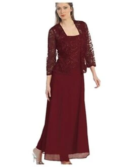 Women‘s Swing Dress Maxi Long Dress Black Gray Wine Gold Red 3/4 Length Sleeve Pure Color Chiffon Lace Fall Spring Boat Neck Hot Elegant Party 2023 M L XL XXL 3XL 4XL 5XL -HAYz Clothing Shop ybsy1570587305145
