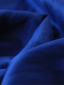 Women's Shirt Dress Casual Dress Cotton Linen Dress Midi Dress Linen / Cotton Blend Basic Classic Outdoor Daily Vacation Stand Collar Button 3/4 Length Sleeve Spring Fall Autumn 2023 Loose Fit Blue -HAYz Clothing Shop ybxkai1693967792072