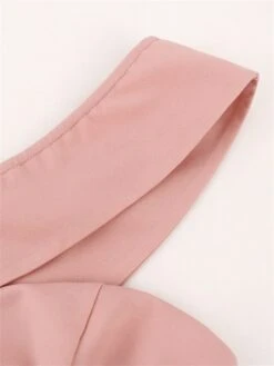 Women's Plus Size Curve Party Dress Cocktail Dress Bodycon Plain Midi Dress Sleeveless Ruffle Backless One Shoulder Fashion Party Pink Fall Winter XL XXL 3XL 4XL -HAYz Clothing Shop ykedlm1694425965911