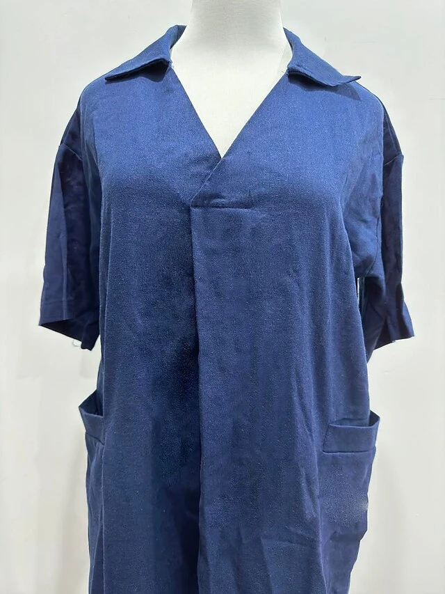 Women's Casual Dress Cotton Dress Swing Dress Cotton Blend Fashion Daily Date Vacation Weekend V Neck Baggy Short Sleeve White Navy Blue Khaki S M L XL 2XL 6 Women's Casual Dress Cotton Dress Swing Dress Cotton Blend Fashion Daily Date Vacation Weekend V Neck Baggy Short Sleeve White Navy Blue Khaki S M L XL 2XL - Image 6