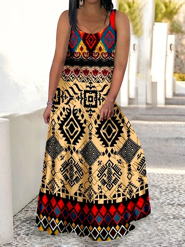 Women‘s Plus Size Curve Casual Sweater Dress Swing Sweater Dress Strap Sweater Dress Graphic Long Sweater Dress Maxi Sweater Dress Sleeveless Print Strap Romantic Daily Yellow Red Summer Spring 1 Women‘s Plus Size Curve Casual Sweater Dress Swing Sweater Dress Strap Sweater Dress Graphic Long Sweater Dress Maxi Sweater Dress Sleeveless Print Strap Romantic Daily Yellow Red Summer Spring