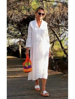 Women's Shirt Dress Casual Dress Swing Dress Maxi Long Dress Outdoor Daily Vacation Cotton Fashion Modern Split Neck Lace Button 3/4 Length Sleeve Summer Spring Fall 2023 Loose Fit White Yellow Red 26 Women's Shirt Dress Casual Dress Swing Dress Maxi Long Dress Outdoor Daily Vacation Cotton Fashion Modern Split Neck Lace Button 3/4 Length Sleeve Summer Spring Fall 2023 Loose Fit White Yellow Red -HAYz Clothing Shop zdqybx1695122504232