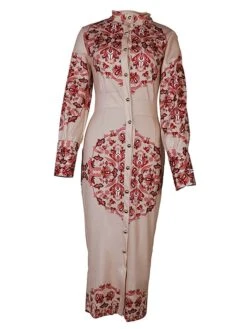 Women's Shirt Dress Casual Dress Bodycon Midi Dress Outdoor Office Daily Polyester Fashion Romantic Stand Collar Button Print Long Sleeve Summer Spring Fall 2023 Slim Blue Khaki Floral S M L XL 2XL 35 Women's Shirt Dress Casual Dress Bodycon Midi Dress Outdoor Office Daily Polyester Fashion Romantic Stand Collar Button Print Long Sleeve Summer Spring Fall 2023 Slim Blue Khaki Floral S M L XL 2XL -HAYz Clothing Shop zfcjrg1689227636188