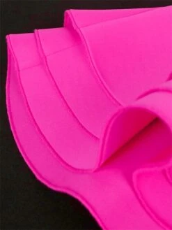 Women's Plus Size Curve Party Dress Bodycon Sheath Dress Plain Long Dress Maxi Dress Short Sleeve Ruffle Backless V Neck Fashion Party Fuchsia Fall Winter XL XXL 3XL 4XL -HAYz Clothing Shop zissxo1694151488014