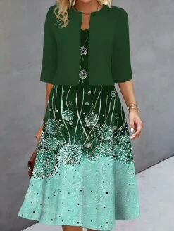 Women's Two Piece Dress Set Casual Dress Print Dress Outdoor Daily Fashion Elegant Print Midi Dress V Neck Half Sleeve Floral Regular Fit Royal Blue Blue Fuchsia Fall Winter S M L XL XXL 6 Women's Two Piece Dress Set Casual Dress Print Dress Outdoor Daily Fashion Elegant Print Midi Dress V Neck Half Sleeve Floral Regular Fit Royal Blue Blue Fuchsia Fall Winter S M L XL XXL -HAYz Clothing Shop zkahht1693294076533