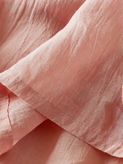 Women's Casual Dress Cotton Linen Dress Swing Dress Midi Dress Polyester Fashion Casual Outdoor Daily Vacation Crew Neck Pocket Print Half Sleeve Spring Fall Autumn 2023 Loose Fit Pink Blue Brown -HAYz Clothing Shop zkbtwb1694418846266