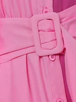 Women's Shirt Dress Casual Dress Swing Dress Maxi Long Dress Business Daily Date Polyester Fashion Modern Shirt Collar Button Split Long Sleeve Summer Spring Fall 2023 Loose Fit Dark Pink Blue Color -HAYz Clothing Shop zogqxt1691648489311