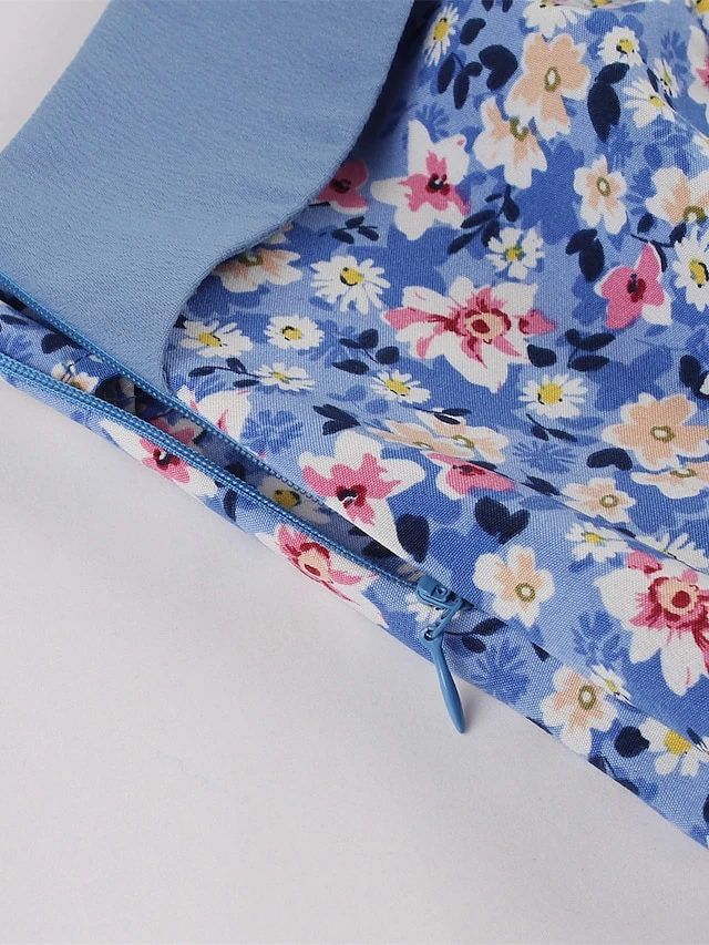 Women's Plus Size Retro 1950s Vintage Dress Mini Dress Daily Holiday Backless Print Floral Spaghetti Strap Sleeveless Regular Fit Spring Fall 2023 Blue XL XXL 3XL 4XL 7 Women's Plus Size Retro 1950s Vintage Dress Mini Dress Daily Holiday Backless Print Floral Spaghetti Strap Sleeveless Regular Fit Spring Fall 2023 Blue XL XXL 3XL 4XL - Image 7