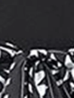 Women's Plus Size Curve Party Dress Winter Dress Black Dress Geometric Midi Dress Long Sleeve Patchwork Bow Crew Neck Fashion Party Black Fall Winter XL XXL 3XL 4XL -HAYz Clothing Shop zsmmtq1695103070535