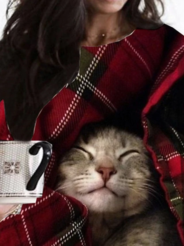 Women‘s Plus Size Christmas Dress Casual Dress Plaid Long Sleeve Winter Fall Casual Festival Mini Dress Going Out Dress 3 Women‘s Plus Size Christmas Dress Casual Dress Plaid Long Sleeve Winter Fall Casual Festival Mini Dress Going Out Dress - Image 3