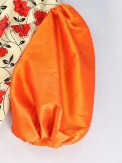 Women‘s Plus Size Curve Party Dress Cocktail Dress Wedding Guest Dress Midi Dress Orange 3/4 Length Sleeve Floral Print Spring Fall Winter Crew Neck Fashion Winter Dress Wedding Guest Vacation 2023 -HAYz Clothing Shop zwbiwt1692179219139