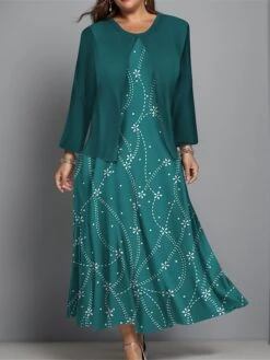 Women's Plus Size Two Piece Dress Set Casual Dress Swing Dress Outdoor Office Fashion Streetwear Print Midi Dress Crew Neck Long Sleeve Floral Regular Fit Red Navy Blue Blue Fall Winter L XL XXL 3XL 6 Women's Plus Size Two Piece Dress Set Casual Dress Swing Dress Outdoor Office Fashion Streetwear Print Midi Dress Crew Neck Long Sleeve Floral Regular Fit Red Navy Blue Blue Fall Winter L XL XXL 3XL -HAYz Clothing Shop zwplhl1697003182181