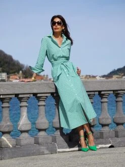 Women's Shirt Dress Casual Dress Cotton Linen Dress Midi Dress Polyester Fashion Modern Outdoor Daily Vacation Shirt Collar Button Pocket Long Sleeve Summer Spring Fall 2023 Loose Fit Red Royal Blue -HAYz Clothing Shop zwpmha1690972618426