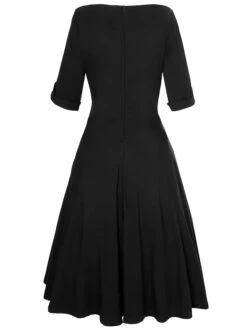 Women‘s Plus Size Curve Casual Dress Vintage Dress Solid Color Midi Dress Half Sleeve V Neck Fashion Daily Black Wine Summer Spring L XL XXL 3XL 4XL 9 Women‘s Plus Size Curve Casual Dress Vintage Dress Solid Color Midi Dress Half Sleeve V Neck Fashion Daily Black Wine Summer Spring L XL XXL 3XL 4XL -HAYz Clothing Shop zydoow1677640141062