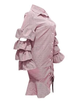 Women's Shirt Dress Sheath Dress Midi Dress Winter Dress Daily Vacation Polyester Cotton Blend Fashion Casual Shirt Collar Lace Up Ruched Long Sleeve Summer Spring Fall 2022 Regular Fit Red Light Blue 21 Women's Shirt Dress Sheath Dress Midi Dress Winter Dress Daily Vacation Polyester Cotton Blend Fashion Casual Shirt Collar Lace Up Ruched Long Sleeve Summer Spring Fall 2022 Regular Fit Red Light Blue -HAYz Clothing Shop zzqjbs1634352967019